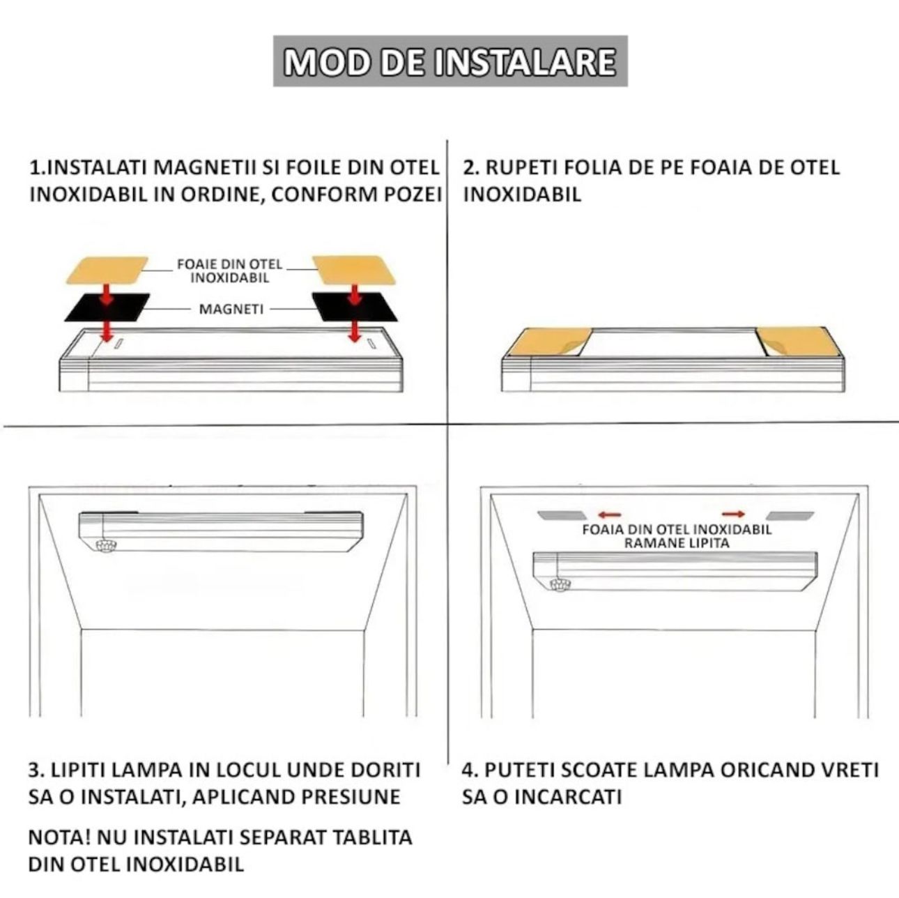 💡 Lumină Inteligentă cu Senzor de Mișcare – Iluminare Automată, Fără Fire!