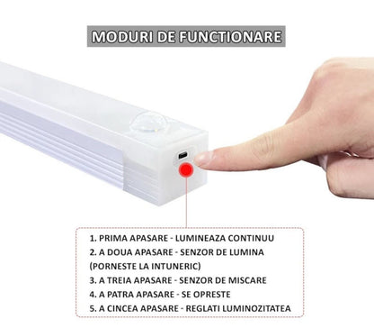 💡 Lumină Inteligentă cu Senzor de Mișcare – Iluminare Automată, Fără Fire!