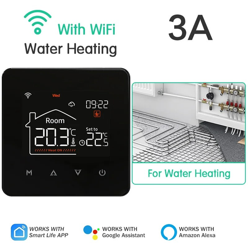 🔥 Termostat Smart WiFi – Control Inteligent al Temperaturii, Economie și Confort!